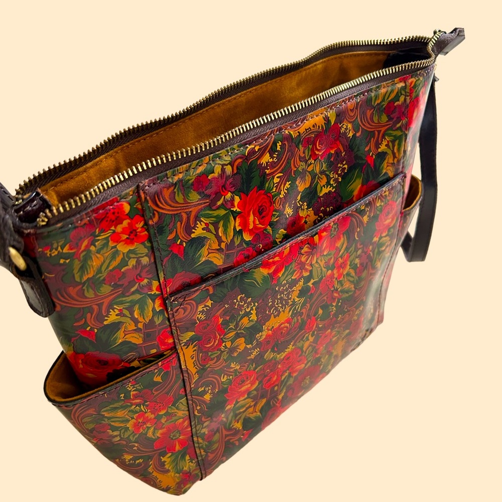 Patricia Nash Aveley Crossbody bag Golden Rustic Forest - Picture 2 of 6